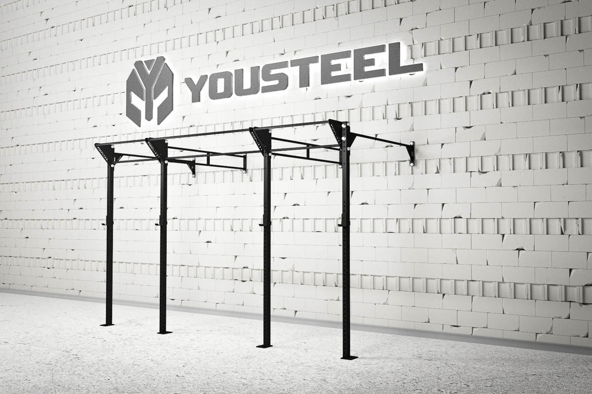 Ю стил. Кроссфит рама YOUSTEEL. Функциональная рама ст-4000-1100. Силовая рама YOUSTEEL. Универсальная рама для кроссфита YOUSTEEL С балками для TRX-6000-3000.