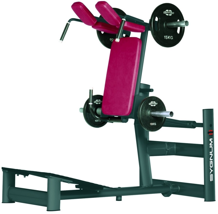   GYM80 Sygnum Plate Loaded Squat Machine 50 mm plate holders 4038 
