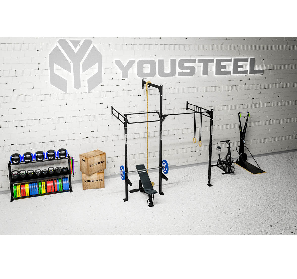 Yousteel оборудование. Стеллаж СТМ 1800-1200 YOUSTEEL. Многофункциональный комплекс YOUSTEEL. Функциональная рама 2810 6 шт,1800 2 шт,1100 5 шт.